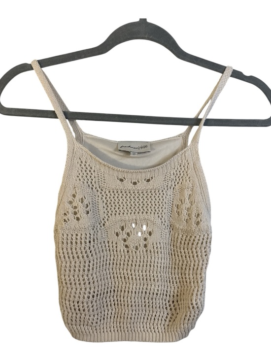Aritzia Tops - Crochet Cropped  Cream Tank Bohemian Festival size XS